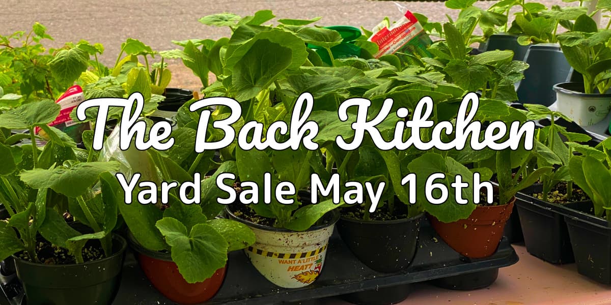 Yard Sale at The Back Kitchen