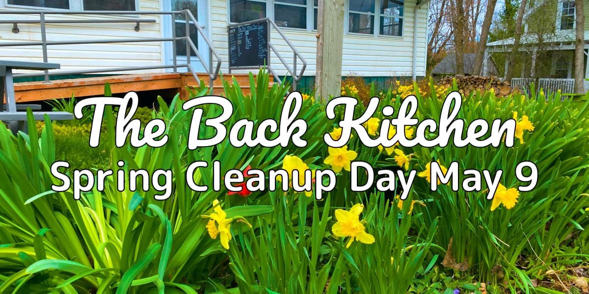 The Back Kitchen 2026 Spring Cleanup Day