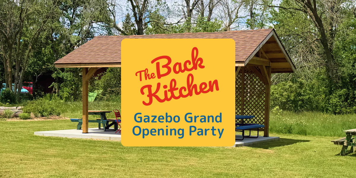 The Back Kitchen gazebo grand opening celebration