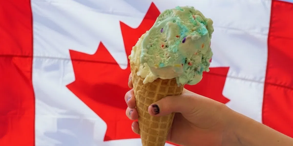Free ice cream at The Back Kitchen for Canada Day on Amherst Island